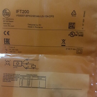 IFM易福门传感器接近开关IFT200,带