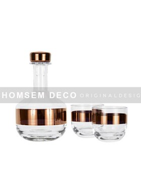 样板间客厅茶几高级感几何立体水晶摆件花瓶插花玄关电视柜软装饰