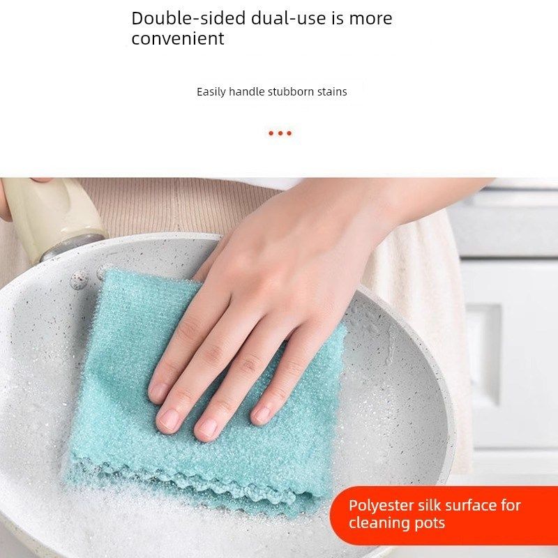 江户钢丝抹布洗碗布不沾油钢丝抹布双面干湿厨房抹布,家庭/个人清洁工具,擦机布,淘宝优惠券,粉丝福利购,淘宝优惠卷