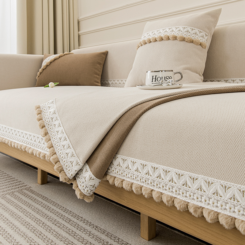 沙发垫子四季通用202p3新款防滑座垫轻奢现代高端皮沙发套罩盖布