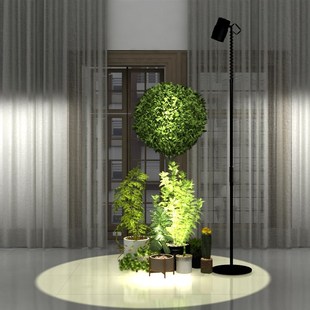 凸透镜聚光全光谱室内仿太阳光智能定时调光落地式植物生长补光灯