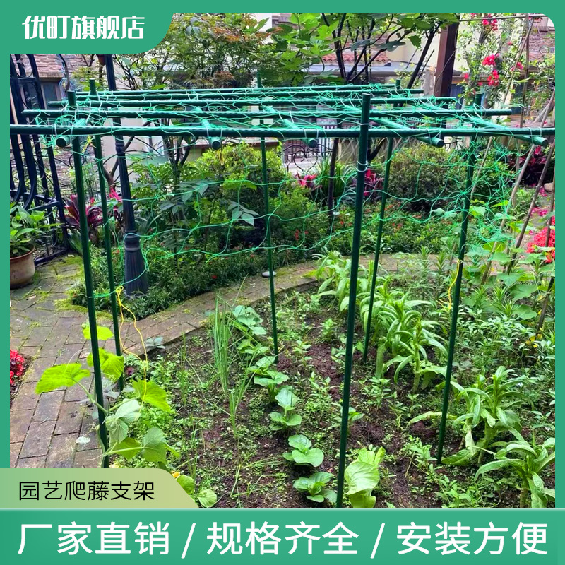 葡萄攀爬支撑架黄k瓜架庭院阳台种菜爬藤架网豆角丝瓜户外蔬菜架