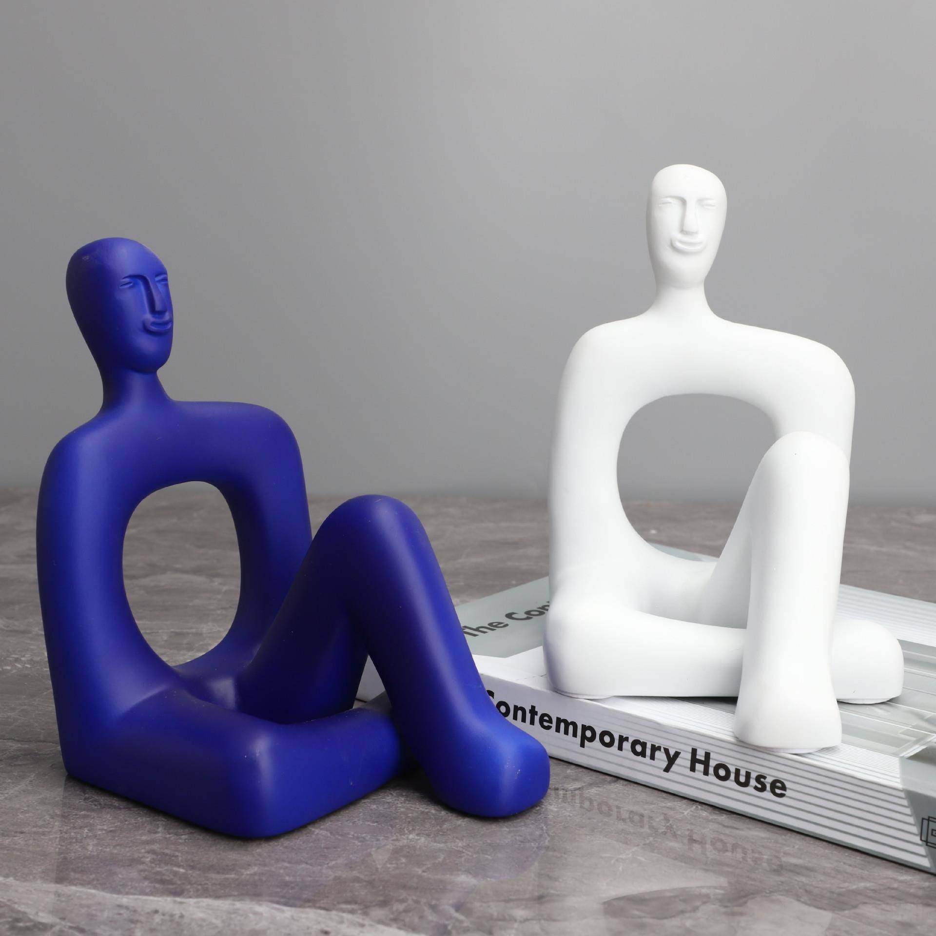 现代简约表情包人物树脂雕塑摆件样板房电视柜客厅玄关创意装饰品,家居饰品,装饰摆件,淘宝优惠券,粉丝福利购,淘宝优惠卷