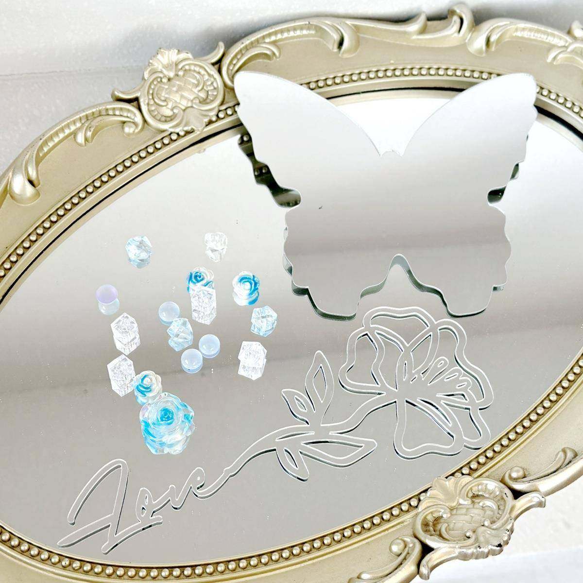 情人节表白透明玫瑰花水晶蝴蝶镜子蛋糕装饰花朵蝴蝶生日蛋糕装饰,节庆用品/礼品,装扮布置套餐,淘宝优惠券,粉丝福利购,淘宝优惠卷