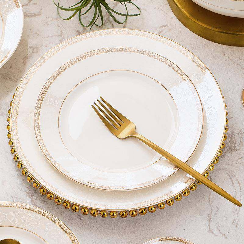 碗碟家用骨瓷餐具米饭碗汤碗面碗碟子景德镇陶瓷碗筷碗盘子组合,餐饮具,餐具瓷器套装,淘宝优惠券,粉丝福利购,淘宝优惠卷