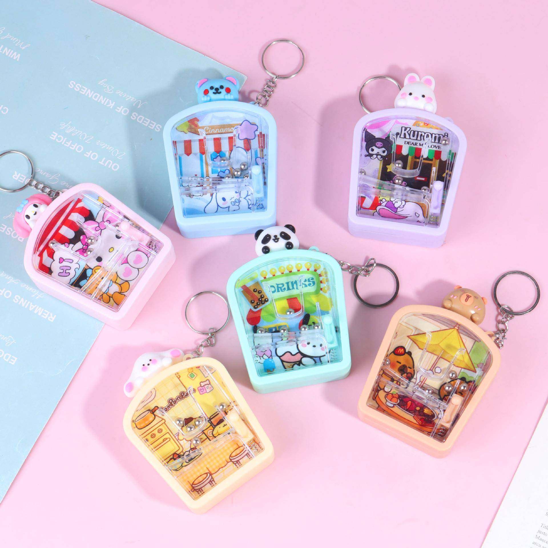 跨境可爱卡皮巴解压卡通弹珠盘包包挂件卡通迷宫钥匙扣挂弹珠机,玩具/童车/益智/积木/模型,其它玩具,淘宝优惠券,粉丝福利购,淘宝优惠卷