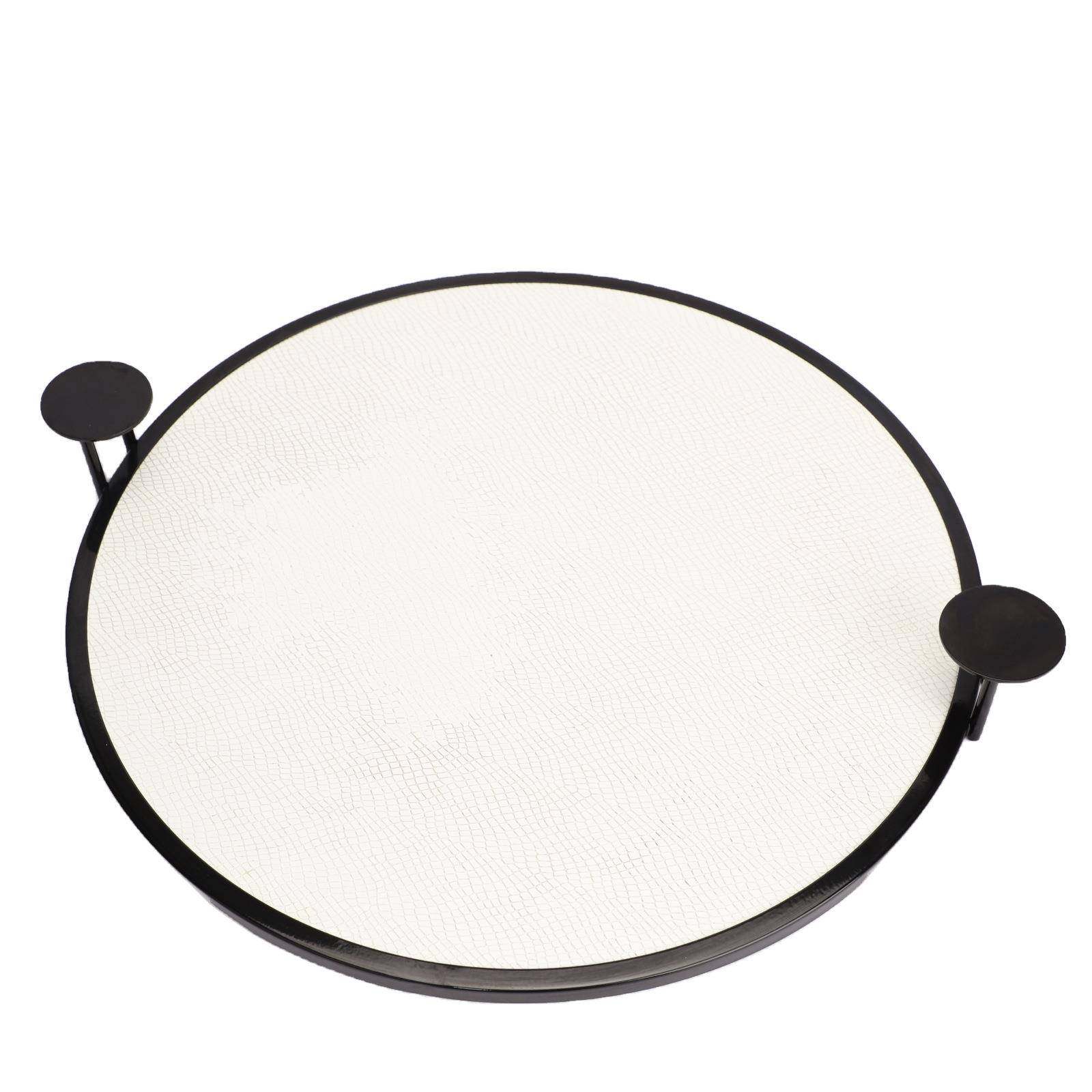 新中式简约金属圆片把手托盘样板房办公室家居客厅桌面装饰摆件,家居饰品,装饰摆件,淘宝优惠券,粉丝福利购,淘宝优惠卷