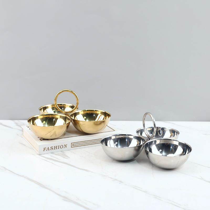 欧式轻奢304不锈钢三格拼盘点心盘茶点盘茶几餐厅酒店家居工艺品,餐饮具,果盆/果盘/果篮,淘宝优惠券,粉丝福利购,淘宝优惠卷