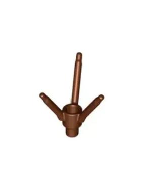 乐高/LEGO零配件 6269973 24855 棕色 植物 花茎干 3树杈 6223678