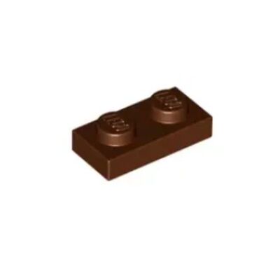 乐高/LEGO积木零配件 4211150 3023 红棕色 1x2 基础板