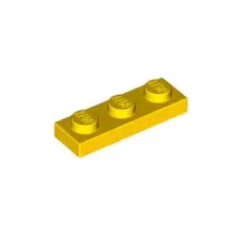 乐高/LEGO积木零配件 362324 3623 黄色 1x3 基础板