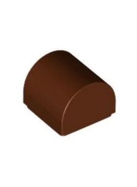 乐高/LEGO积木零件 6371437 49307 棕色 1x1 光面斜板弧形 66187