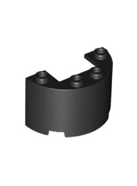 乐高/LEGO积木配件 6251544 35402 黑色 2x4x2弧形砖壁板 24593