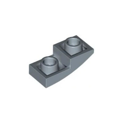 乐高/LEGO积木零件 6470070 24201 砂蓝色 1x2 反向弧形件