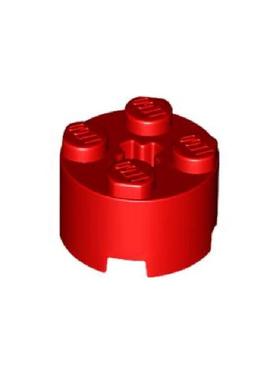 乐高/LEGO积木零配件 614321 6143 3941 6116 红色 2x2 圆柱砖
