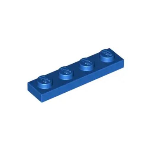 乐高/LEGO积木零件 371023 3710 蓝色 1x4 基础板 4颗粒板