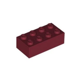 3001 深红色 2x4 乐高 3556 6117418 基础砖 4163803 LEGO零配件