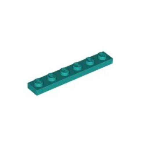 乐高/LEGO积木零件 6291782 3666  蓝绿色 1x6 基础板
