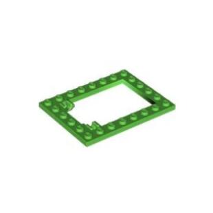 乐高/LEGO积木零件 6433571 92107 亮绿色 6x8 内陷阱门框