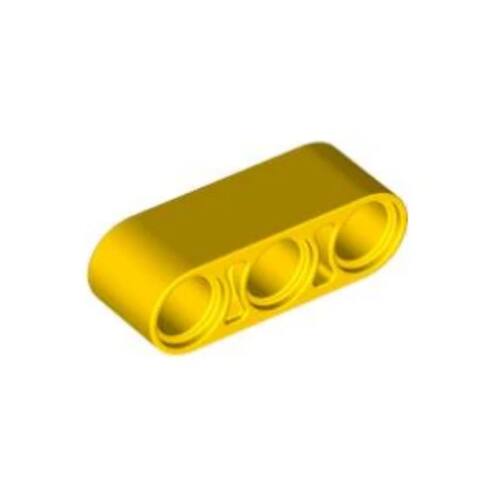 乐高/LEGO积木零配件 4153707 32523 41482 黄色 1x3 厚带孔臂