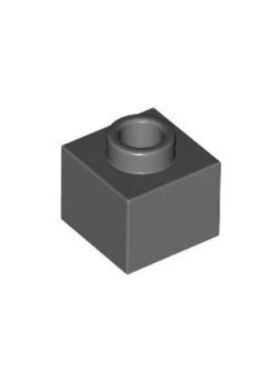 乐高LEGO 6388133 86996 深灰色 1x1x2/3颗粒高度 带孔 基础砖MOC