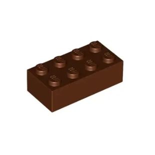 乐高/LEGO积木零配件 4211201 3001 棕色 2x4 基础砖 3556