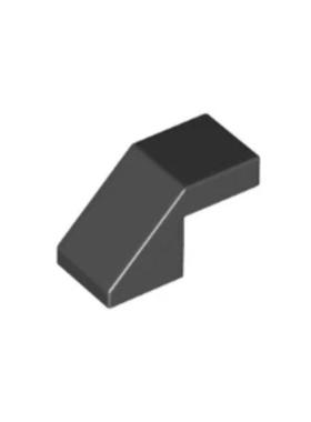 乐高/LEGO积木零配件 6267487 28192 黑色 1x2 斜坡光面板砖