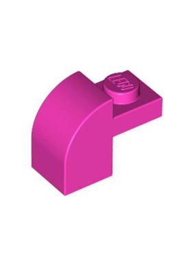 乐高/LEGO零件 6056413 32807 6091 6184801 深粉色 1x2 弧形砖