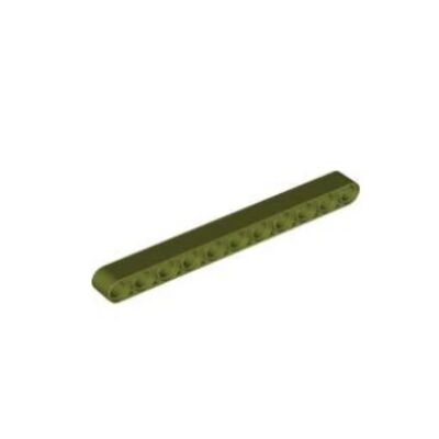 乐高/LEGO积木零件 6278092 64290 32525 橄榄绿色 1x11 厚孔臂