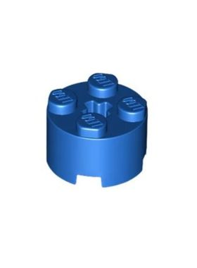 乐高/LEGO积木零配件 614323 6143 3941 6116 蓝色 2x2 圆柱砖