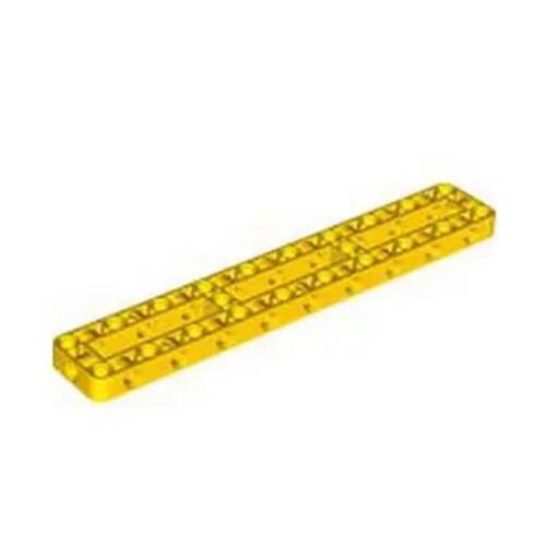 LEGO乐高积木 67491 6366745 黄色 孔臂圈 方框 3×19 科技零配件