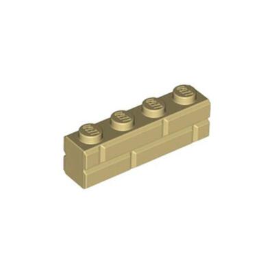 乐高/LEGO积木零配件 6232136 15533 米色 1x4墙纹砖