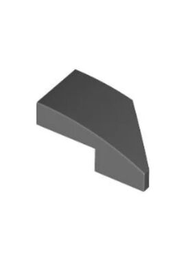 乐高/LEGO积木零件 6204668 29120 深灰色 1x2楔形弧面 左
