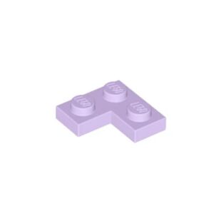 乐高LEGO积木零件 6400077 2420 63325 浅紫色 2x2 转角板