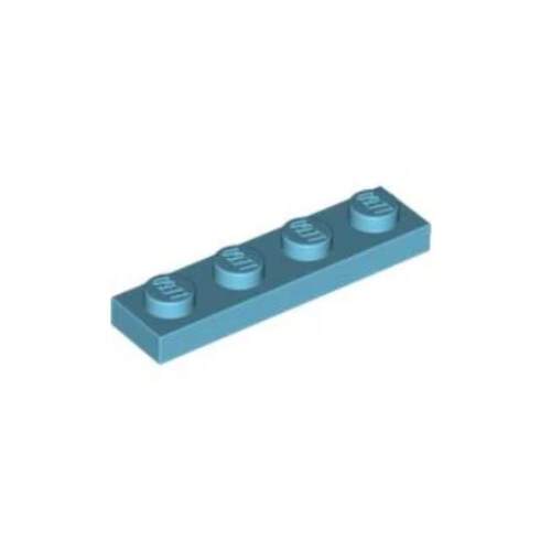 乐高/LEGO积木零件 6070757 3710 中湖蓝色 1x4 基础板