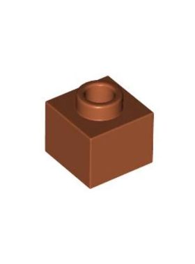 乐高LEGO 6382577 86996 深橙色 1x1x2/3颗粒高度 带孔 基础砖MOC