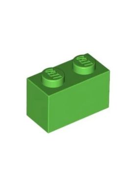 乐高/LEGO 4647553 3004 3065 35743 亮绿色 1x2 基础砖 4177582