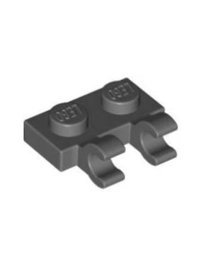 乐高/LEGO 6350292 49563 60470b 深灰色 1x2单侧两夹口板