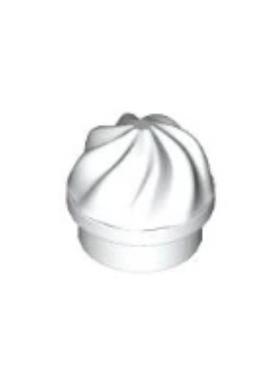 乐高/LEGO积木零件 6424009 15470 6102794 白色 圆锥冰淇淋