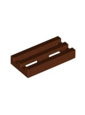 乐高/LEGO积木零件 4224243 2412 30244 棕色 1x2 格栅板