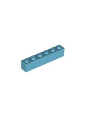 乐高/LEGO积木零配件 4619653 3009 中湖蓝色 1x6 基础砖