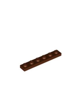 乐高/LEGO积木零配件 4221590 3666 红棕色 1x6 基础板