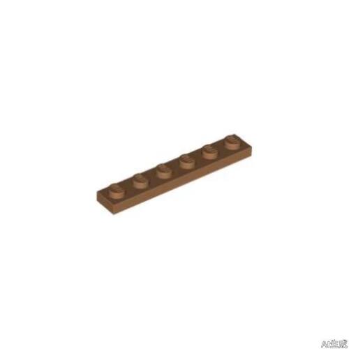乐高/LEGO积木零件 6295464 3666 中肉色 1x6 基础板