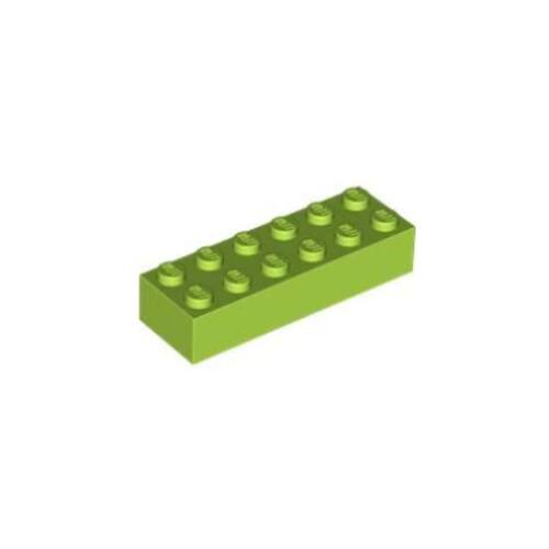 乐高/LEGO零件 6422924 44237 2456 4122454 浅绿色 2x6 基础砖
