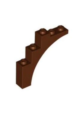 乐高/LEGO积木零件 6044725 14395 2339 76768 棕色1×5×4拱形砖