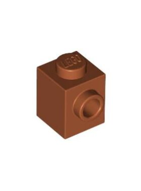 乐高/LEGO积木零配件 4666322 87087 深橙色 1x1单侧带凸点砖