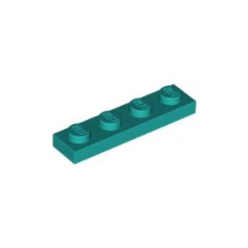 乐高/LEGO积木零件 6350418 3710 蓝绿色 1x4 基础板 4颗粒板