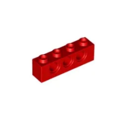 乐高/LEGO积木零配件 370121 3701 红色 1x4 带孔砖