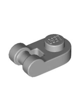 乐高/LEGO零件 6225246 26047 浅灰色 1x1一侧带圆接柄板铰链板