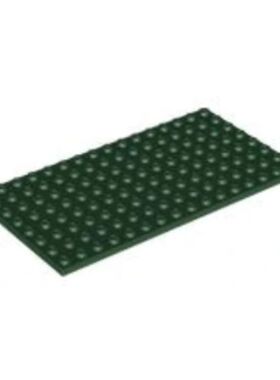乐高LEGO积木零件 6303327 92438 深绿色 8x16 基础板 小颗粒底板